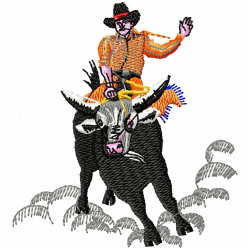 Cowboy And Hunter Embroidery Design 12 Cowboy And Hunter Embroidery Design 12
